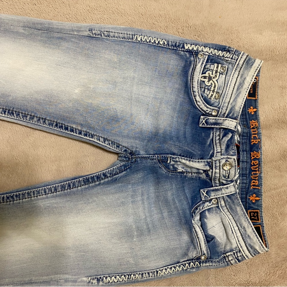 Rock Revival Blue Jeans